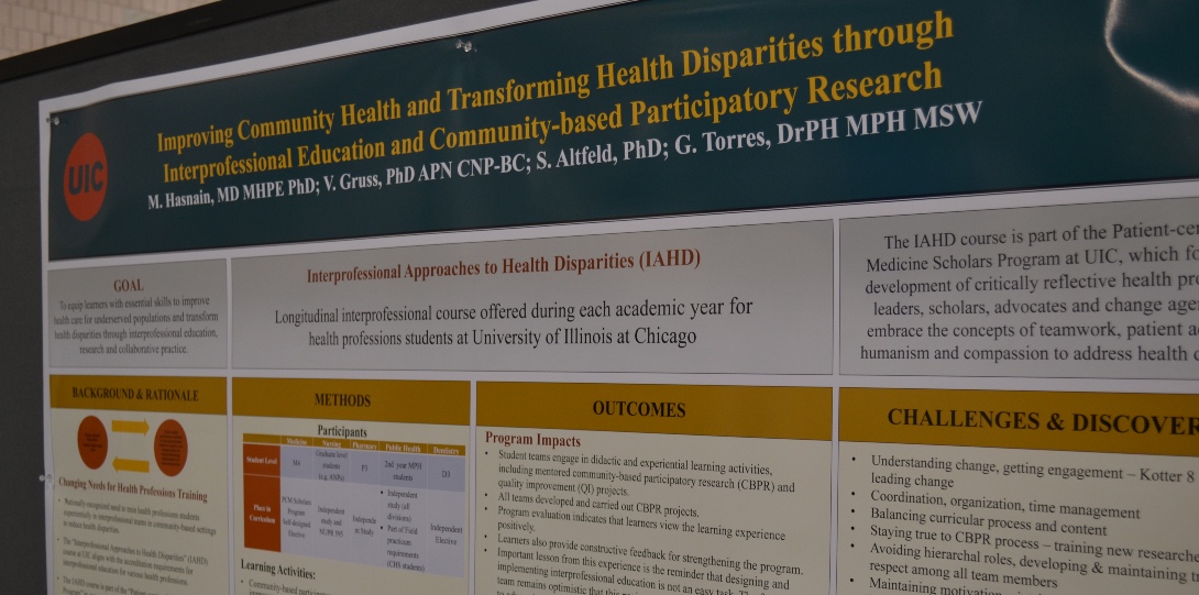 A poster presentation at the 2019 APHA conference.