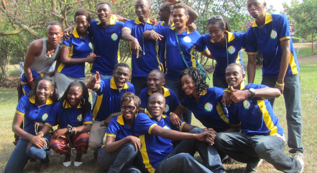 Youth leaders in the KIP program pose for a photo.