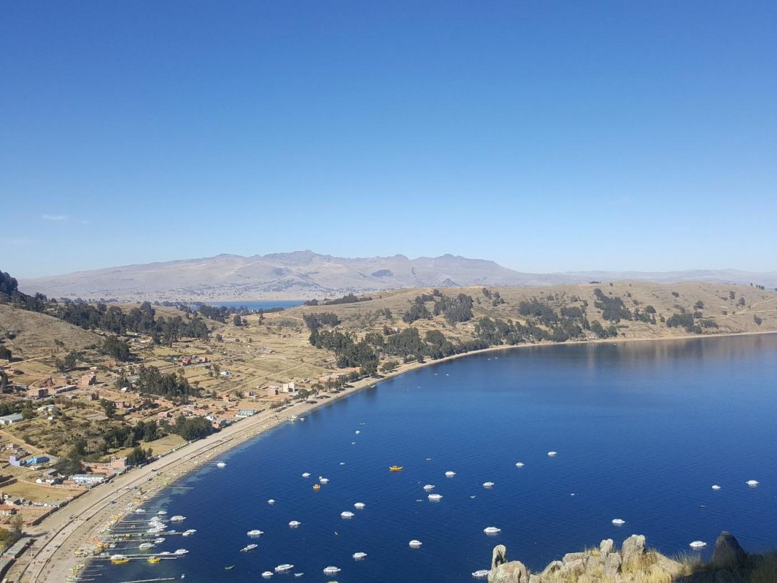 View of Lake Titicaca from Copacabana 