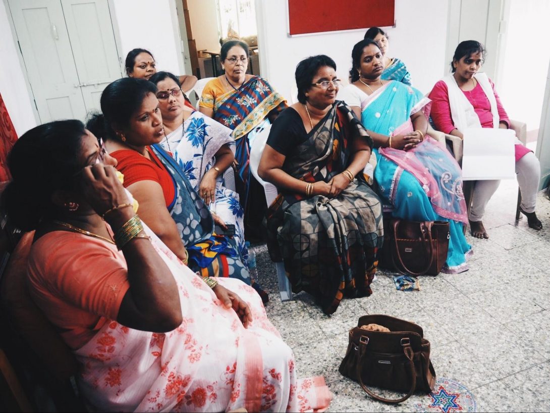 photo 1. Outreach workers and peer educators who work for Chaithanya Mahila Mandali (CMM)