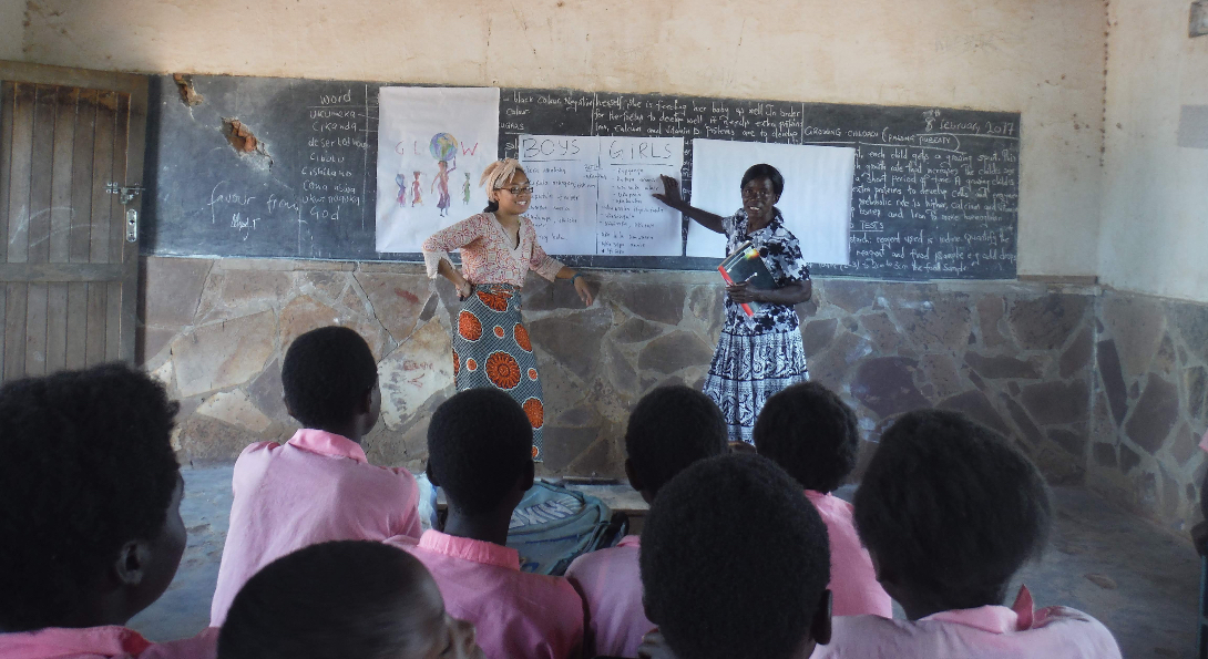 A class takes place at Ngoli Day Secondary School in Zambia's Northern Province.
