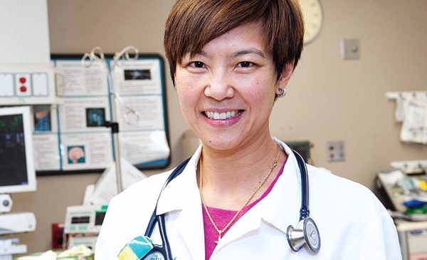 MPH graduate and physician Janet Lin poses for a photo.