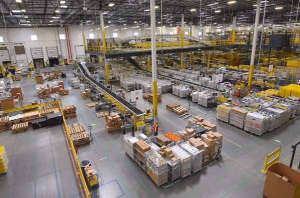 An Amazon warehouse in Baltimore, Maryland.