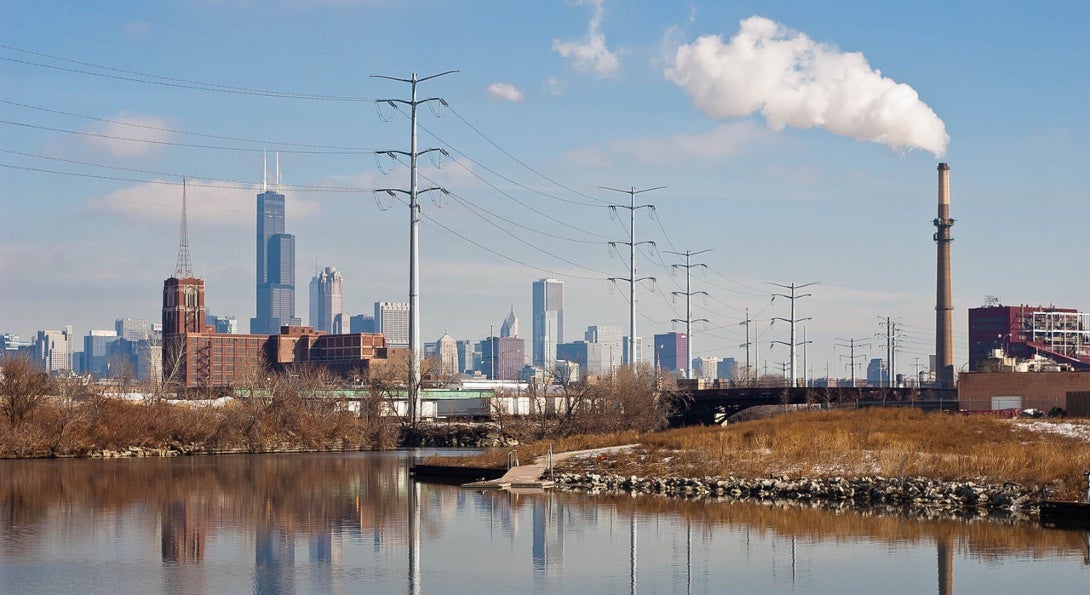 The U.S. Turning Basin on the South Branch of the Chicago River.