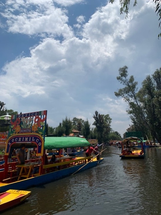 Riverboat tour on Xochimilco.