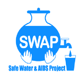 The logo of the Safe Water & AIDS Project. 