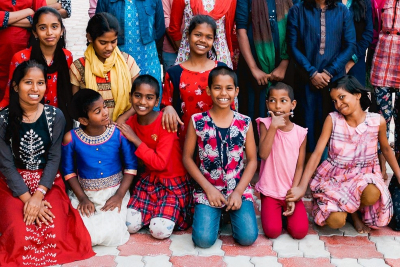 Children at Chaithanya Mahila Mandali