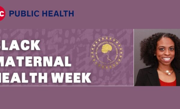 Black maternal health week graphic with Larelle Bookhart