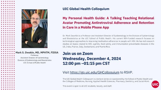 UIC Global Health Colloquium December 2024 Flyer.